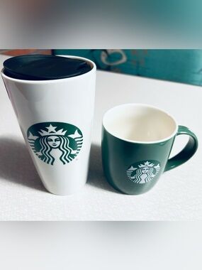 Starbucks Set: 12 oz. Travel Tumbler and 11 oz. Ceramic Mug